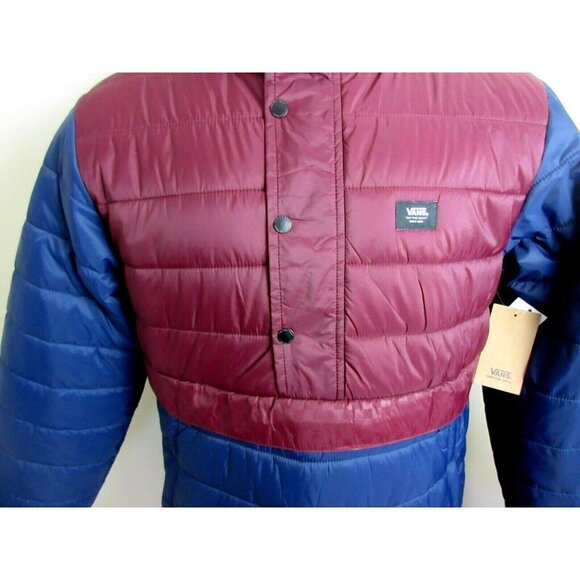 Vans Men's Hutton Anorak Puffer Pullover Jacket Dress Blues Port Royale NWT - Picture 3 of 7